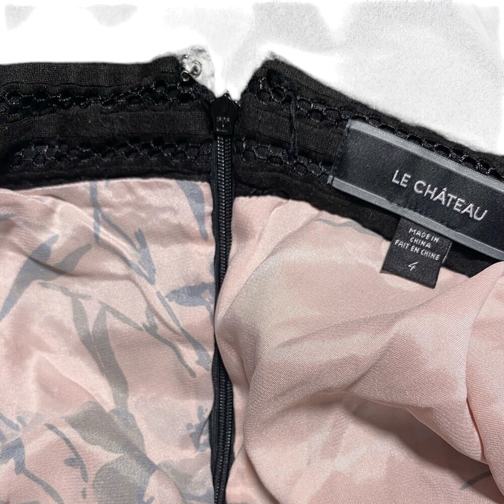 Le Chateau - Long Fit & Flare Blk/pink Underlay - 4 - Picture 7 of 9
